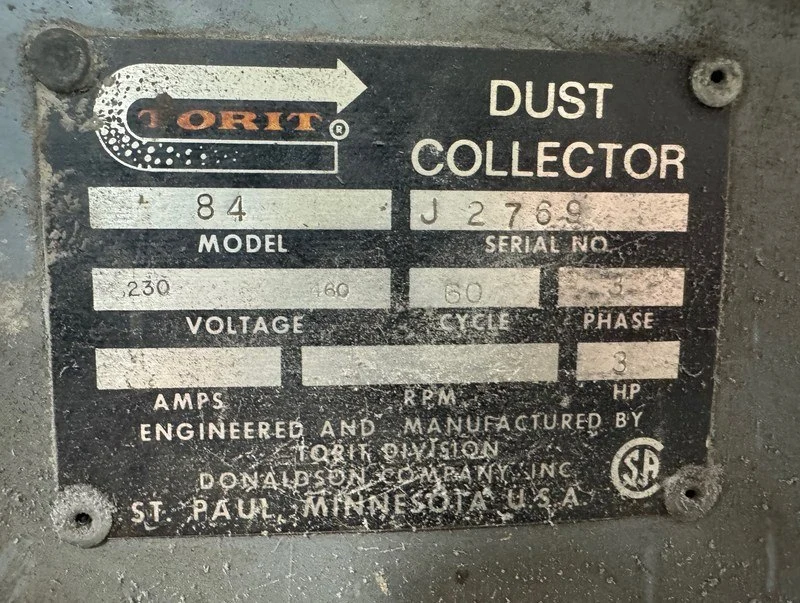 Used Torit 84 Dust Collector For Sale — Liberty Machinery