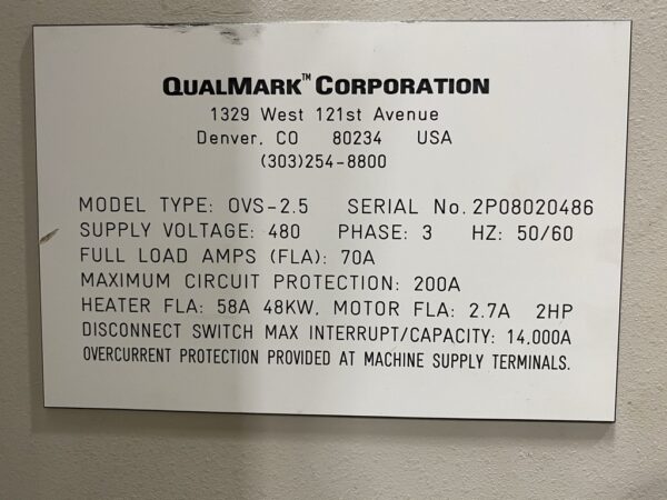Environmental Chamber QualMark OVS-2.5 LF | HALT HASS, 30" x 30" Vibe Tbl - #50370 - Image 13
