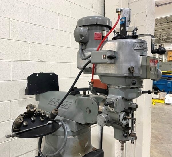 Used Bridgeport Milling Machine Series 1 42"Tbl, 2HP, PwrX, Chrome