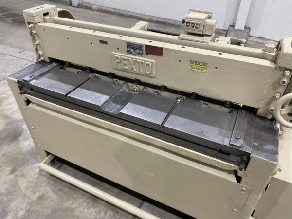 Pexto Shear 12-U-4E | 12Ga x 4', 18" Front Operated Manual Back Gauge - #50518 - Image 2