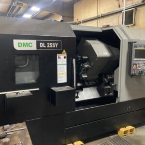 DMC DL25SY | 3.4"Bore, 28"Sw, 15"Dia x 39"L Cut Cap, 12-Sta Turret, Sub, 2019 - #51039