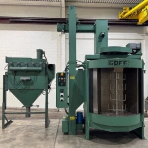 Used Shot Blast Cabinet For Sale - Goff 2448 Spinner Hanger